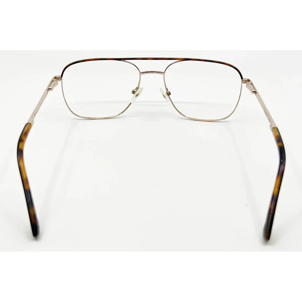 Bulova Apache Junction Eyeglasses Mens Gold Aviator Frames 55-17-140